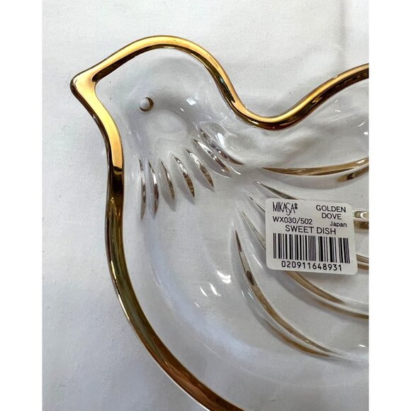 Mikasa Golden Dove Crystal Sweet Dish - Picture 3 of 6
